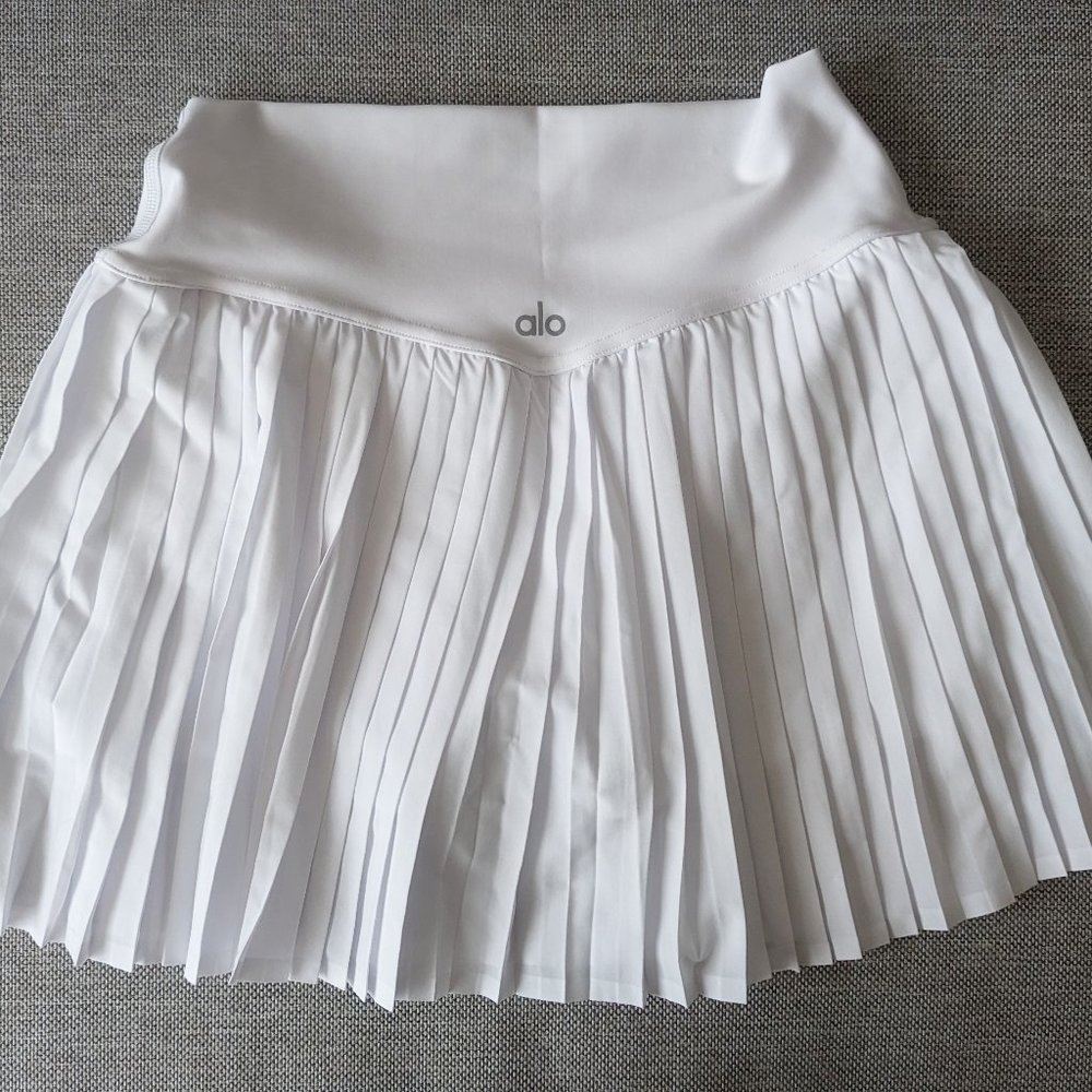 Alo Yoga Grand Slam Tennis Skirt - White